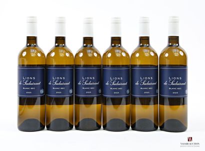 6 bottles LIONS de SUDUIRAUT Dry White Bordeaux...