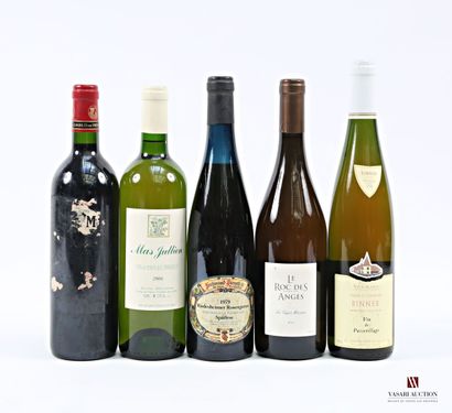 Lot de 5 bouteilles comprenant :		
1 bouteille	Côtes...