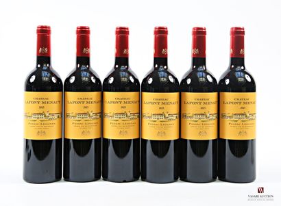 6 bottles Château LAFONT MENAUT Pessac-Leognan...