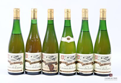 6 Blles COTEAUX DU LAYON Domaine des Hardières...
