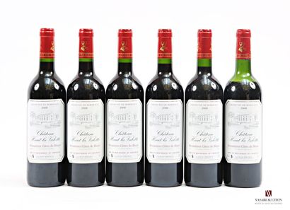 6 bottles Château HAUT LA VALETTE Premières...