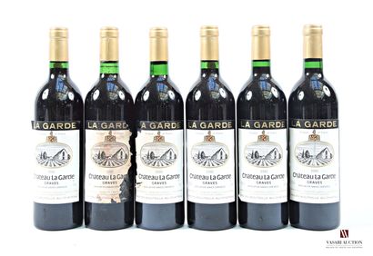 6 Blles Château LA GARDE Graves 1981
 Condition:...