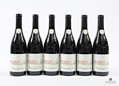 6 bottles CHATEAUNEUF-DU-PAPE, Bosquet des...