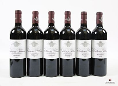 6 bottles Château PIBRAN Pauillac 2020
 Impeccable...