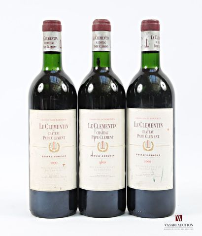 3 Blles LE CLÉMENTIN from Château PAPE CLEMENT...