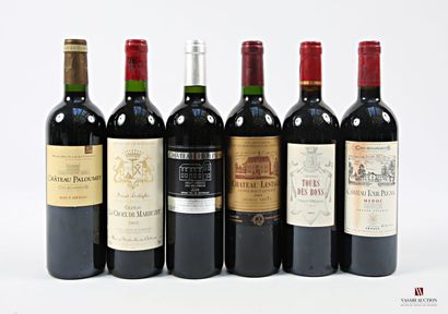 Lot de 6 bouteilles comprenant :		
1 bouteille	Château...