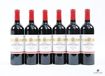 6 bottles Château CROIZET-BAGES Pauillac...