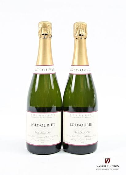 2 bottles EGLY-OURIET Brut Grand Cru Champagne...