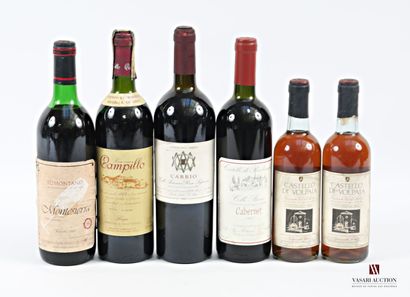 Lot de 6 bouteilles comprenant :		
2 Demies	VINSANTO...