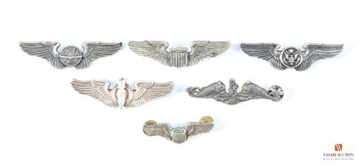 US Air Force, insignes de pilotes et spécialistes...