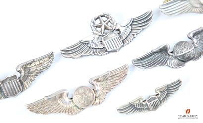 US Air Force, insignes de pilotes et spécialistes...
