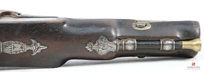 Beau pistolet à percussion à canon double,...