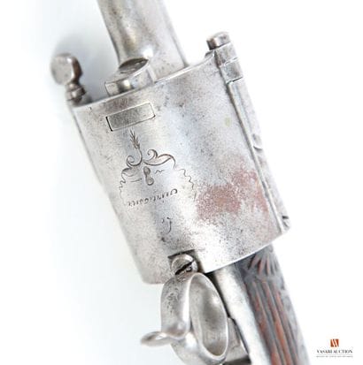 Arme à système, rarissime revolver à percussion...