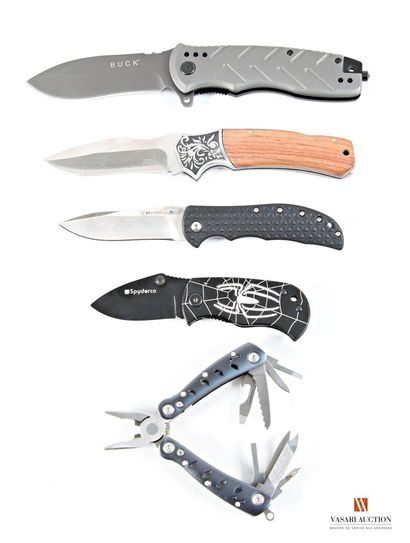 Couteau pliant Buck, lame de 100 mm avec...