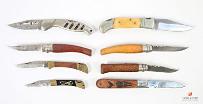 Couteau de poche, 8 modèles pliants différents...