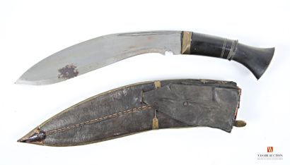 Kukri, lame gravée de 255 mm, poignée corne...