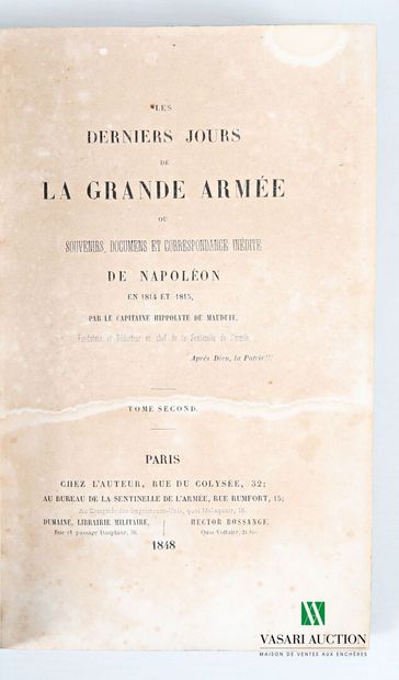 [BIOGRAPHIES & RECITS MILITAIRE]
- de MARBOT...