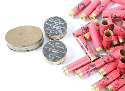60 étuis cartons neufs amorcés calibre r16,...