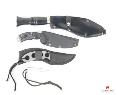 Kukri, lame courbe de 195 mm, poignée synthétiques...