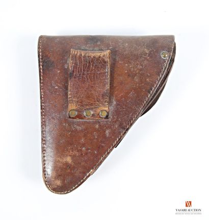 Étui de pistolet modèle 1916, cuir brun,...