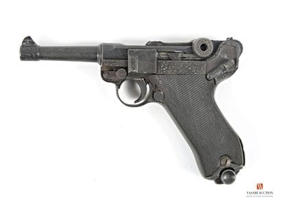 Pistolet Luger P08, quasi arme, mécanisme...