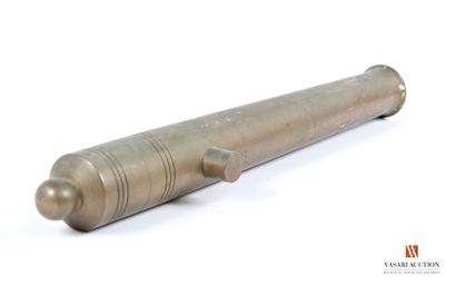 Reproduction d'un canon de marine, laiton...