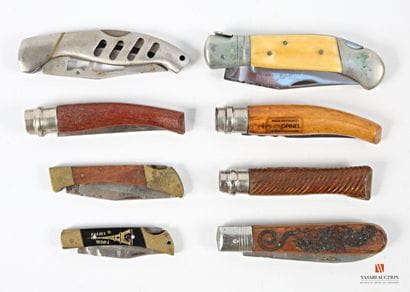 Couteau de poche, 8 modèles pliants différents...