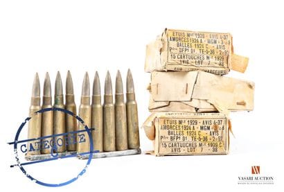 Munitions de catégorie C, 54 cartouches calibre...