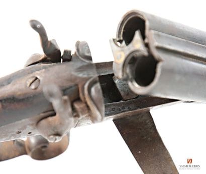 Fusil de chasse stéphanois calibre 16, percussion...