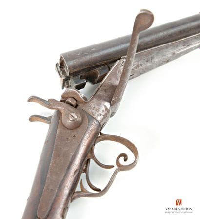 Fusil de chasse stéphanois calibre 16, percussion...