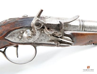 Paire de pistolets de carrosse, platine à...