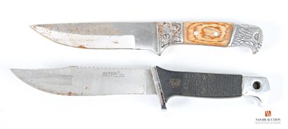 Couteau de chasse, lame de 130 mm, poignée...
