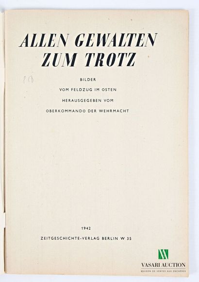 [REGIME DE VICHY & ALLEMAND]
Lot comprenant...