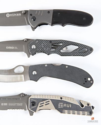 Couteau pliant OMD Fine knife, lame de 80...