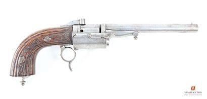Arme à système, rarissime revolver à percussion...