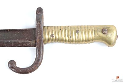 Baïonnette Chassepot modèle 1866, lame yatagan...