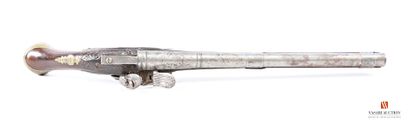 Long pistolet à silex, canon à pans au tonnerre...