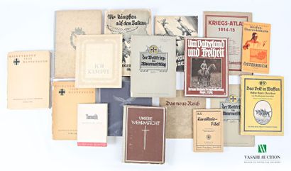 [OUVRAGES MILITAIRES ALLEMANDS]
Lot comprenant...