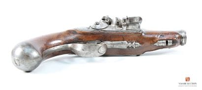 Paire de pistolets de carrosse, platine à...