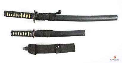 Wakisashi, lame de 450 mm, LT 690 mm, Tanto,...