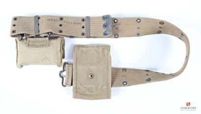 US Army, beau ceinturon modèle 1910, toile...