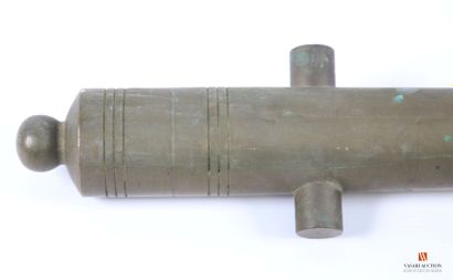 Reproduction d'un canon de marine, laiton...
