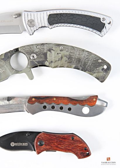 Couteau pliant Smith & Wesson, lame de 85...