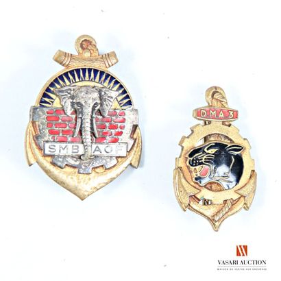 Insigne militaire émaillé du Détachement...