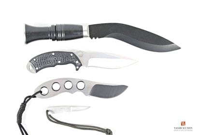 Kukri, lame courbe de 195 mm, poignée synthétiques...