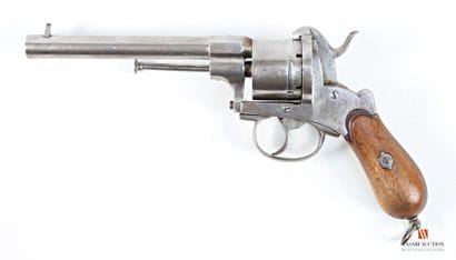 Important revolver à broche double-action...