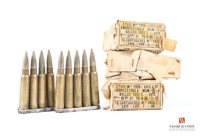Munitions de catégorie C, 54 cartouches calibre...