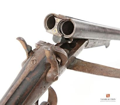 Fusil de chasse stéphanois calibre 16, percussion...