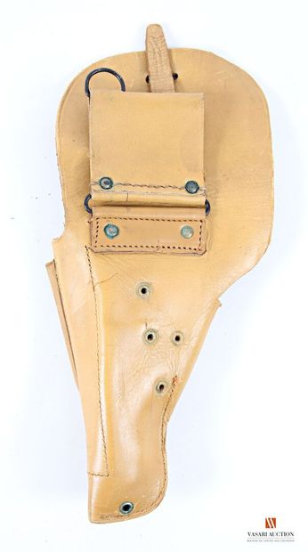Étui cuir jaune, modèle réglementaire pour...