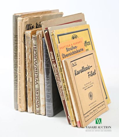 [OUVRAGES MILITAIRES ALLEMANDS]
Lot comprenant...